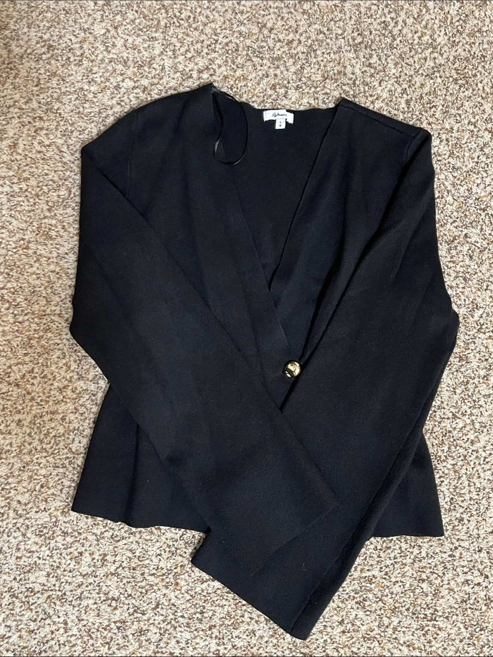 Reitmans Black Single-Button V-Neck Blazer